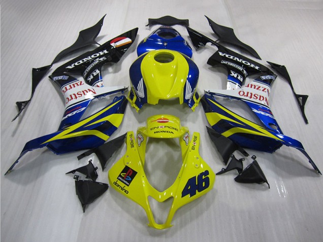 2007-2008 Yellow Blue 46 Honda CBR600RR Motorbike Fairing Canada 2007-2008 Yellow Blue 46 Honda CBR600RR Motorbike Fairing Canada