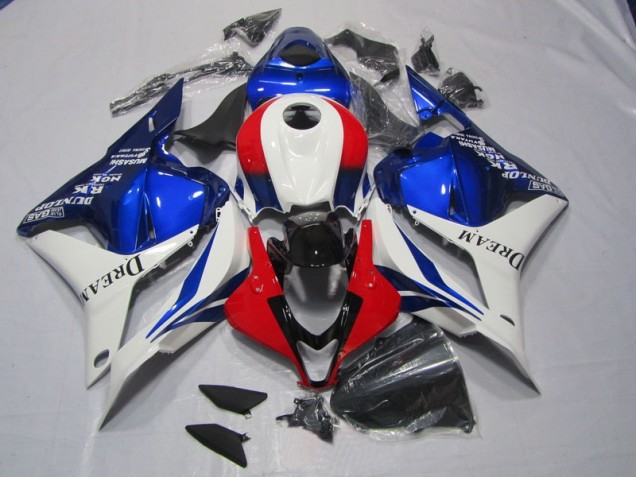 2009-2012 White Blue Red DREAM Honda CBR600RR Motorbike Fairings Canada 2009-2012 White Blue Red DREAM Honda CBR600RR Motorbike Fairings Canada