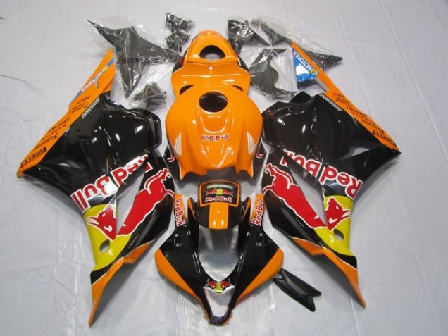 2009-2012 Black Orange Red Bull Honda CBR600RR Bike Fairing Canada