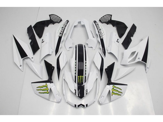 2007-2009 White Kawasaki Z1000 Moto Fairings Canada