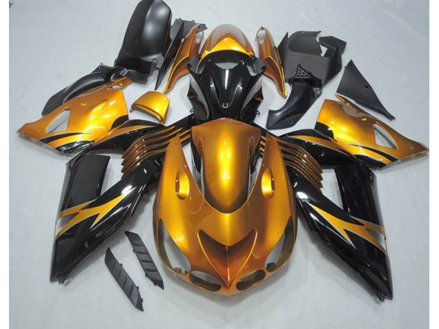 2006-2011 Black Gold Kawasaki ZX14R ZZR1400 Motorcycle Bodywork Canada 2006-2011 Black Gold Kawasaki ZX14R ZZR1400 Motorcycle Bodywork Canada