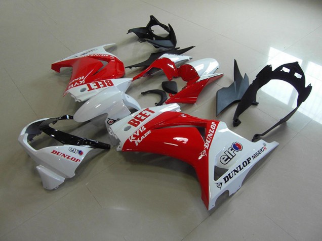 2008-2012 Red White BEET Kawasaki ZX250R Motor Fairings Canada 2008-2012 Red White BEET Kawasaki ZX250R Motor Fairings Canada
