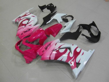 2008-2012 Pink White Kawasaki ZX250R Bike Fairings Canada