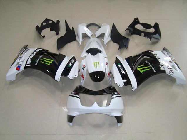 2008-2012 Black White Monster Kawasaki ZX250R Motorbike Fairing Canada 2008-2012 Black White Monster Kawasaki ZX250R Motorbike Fairing Canada