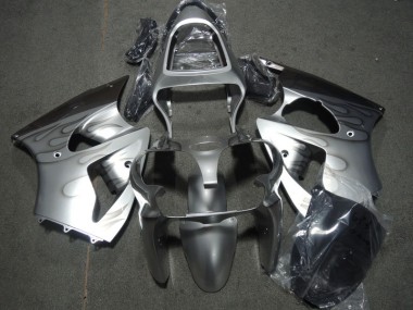 2000-2002 Silver Flame Kawasaki ZX6R Motorcycle Fairing Kit Canada