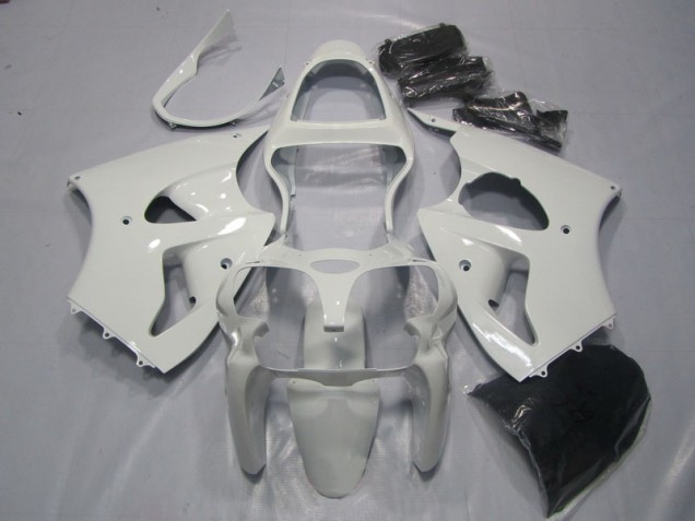 2000-2002 White Kawasaki ZX6R Bike Fairing Kit Canada 2000-2002 White Kawasaki ZX6R Bike Fairing Kit Canada