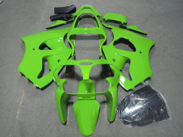 2000-2002 Green Kawasaki ZX6R Motorcycle Fairings Kits Canada 2000-2002 Green Kawasaki ZX6R Motorcycle Fairings Kits Canada