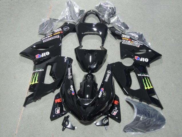 2005-2006 Black 3M Touch4 Monster Kawasaki ZX6R Motorcyle Fairings Canada