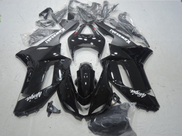 2007-2008 Black White Ninja Kawasaki ZX6R Bike Fairings Canada