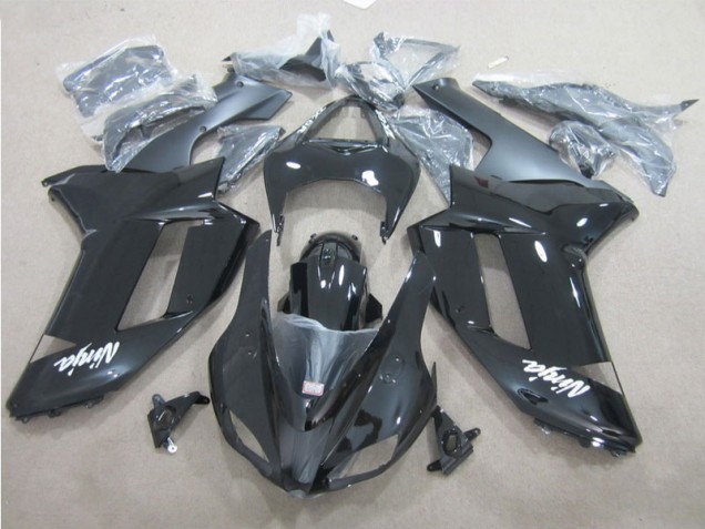 2007-2008 Black White Kawasaki ZX6R Motor Bike Fairings Canada