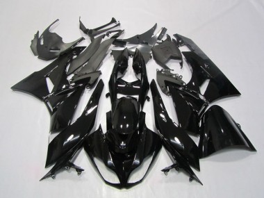 2009-2012 Black Kawasaki ZX6R Motorcycle Fairings Canada