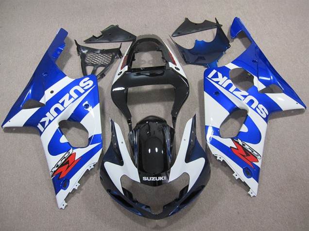 2000-2002 Blue White Decal Suzuki GSXR1000 Replacement Fairings Canada
