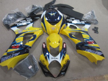 2007-2008 Yellow Blue Suzuki GSXR1000 Replacement Fairings Canada