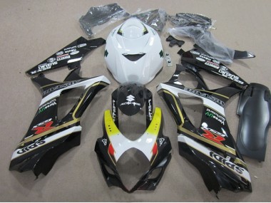 2007-2008 Black White Suzuki GSXR1000 Motorcylce Fairings Canada