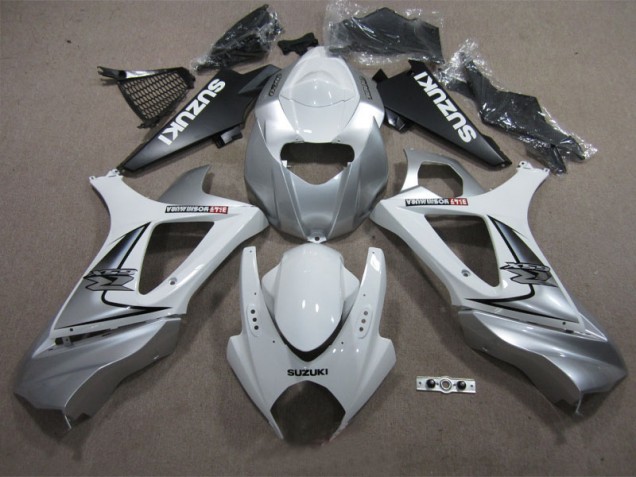 2007-2008 White Suzuki GSXR1000 Replacement Motorcycle Fairings Canada 2007-2008 White Suzuki GSXR1000 Replacement Motorcycle Fairings Canada