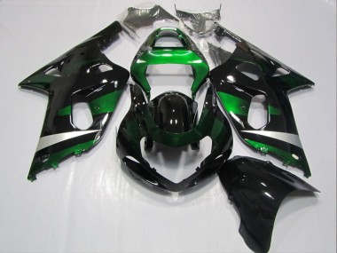 2001-2003 Black Green Suzuki GSXR600 Bike Fairings Canada