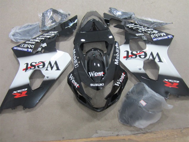2004-2005 Black West Suzuki GSXR600 Motorcycle Fairing Kits Canada 2004-2005 Black West Suzuki GSXR600 Motorcycle Fairing Kits Canada