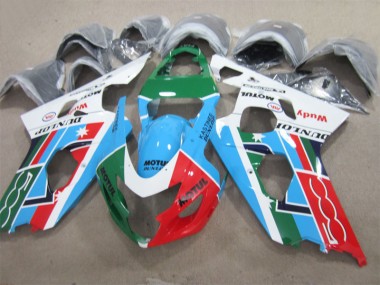 2004-2005 Blue Green Red Motul Suzuki GSXR600 Motorcycle Fairing Canada