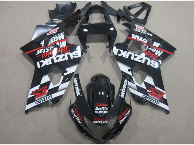 2004-2005 Black Red Telefumia Movistar Suzuki GSXR600 Motorbike Fairing Canada 2004-2005 Black Red Telefumia Movistar Suzuki GSXR600 Motorbike Fairing Canada
