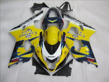 2004-2005 Yellow Blue Corona Extra Suzuki GSXR600 Bike Fairing Canada