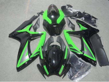 2006-2007 Black Green Suzuki GSXR600 Motorbike Fairing Canada