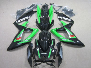 2006-2007 Black Green Suzuki GSXR600 Bike Fairings Canada