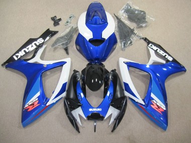 2006-2007 Blue White Suzuki GSXR600 Replacement Fairings Canada