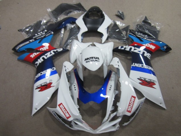 2011-2021 White Blue Motul Suzuki GSXR600 Moto Fairings Canada 2011-2021 White Blue Motul Suzuki GSXR600 Moto Fairings Canada