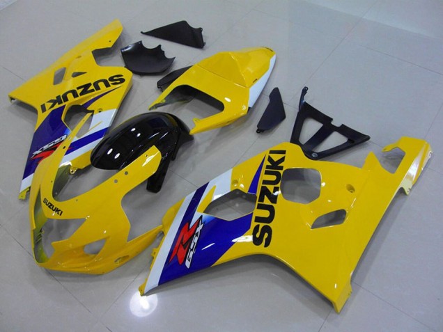 2004-2005 Yellow Blue Suzuki GSXR750 Motorcycle Fairings Kits Canada