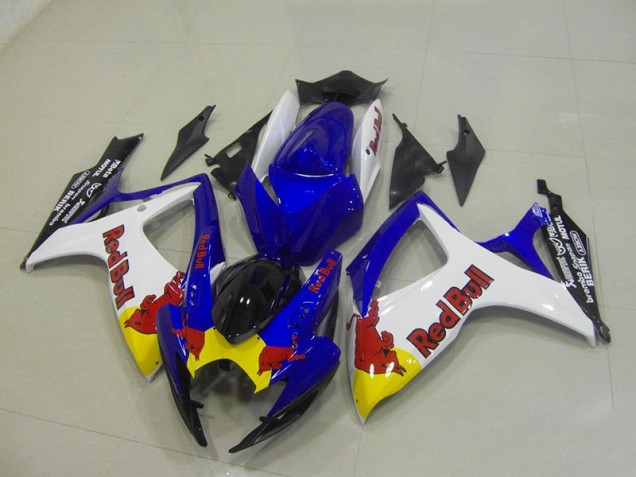 2006-2007 Blue White Red Bull Suzuki GSXR750 Motorcyle Fairings Canada 2006-2007 Blue White Red Bull Suzuki GSXR750 Motorcyle Fairings Canada