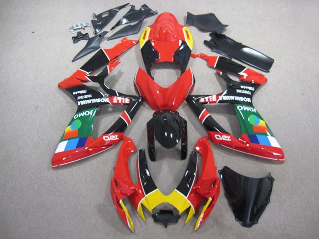 2006-2007 Red Black Green Suzuki GSXR750 Replacement Fairings Canada