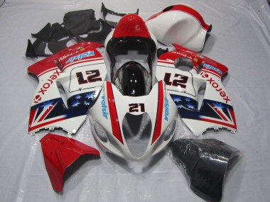 1996-2007 White Red Xerox 21 Suzuki GSXR1300 Hayabusa Motorcycle Fairings Canada
