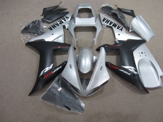 2002-2003 Black Silver Yamaha YZF R1 Motorbike Fairing Kits Canada 2002-2003 Black Silver Yamaha YZF R1 Motorbike Fairing Kits Canada