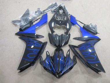 2007-2008 Black Blue Flame Yamaha YZF R1 Motorcycle Fairing Canada