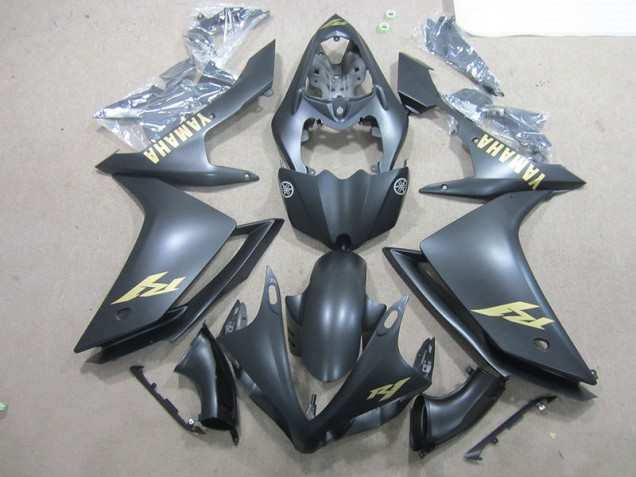 2007-2008 Black Gold Decal Yamaha YZF R1 Bike Fairing Canada 2007-2008 Black Gold Decal Yamaha YZF R1 Bike Fairing Canada