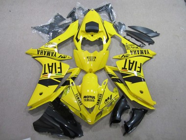 2007-2008 Yellow Black Motul Fiat Yamaha YZF R1 Motorcycle Fairing Canada