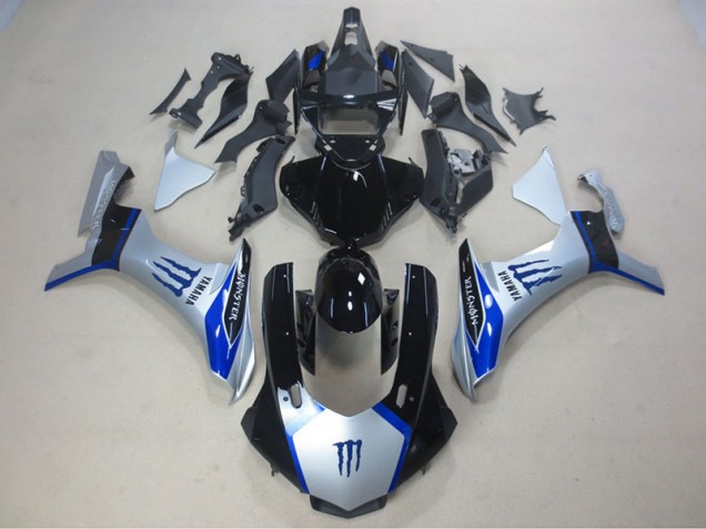 2015-2019 Silver Black Blue Monster Yamaha YZF R1 Motorcycle Fairing Kits Canada