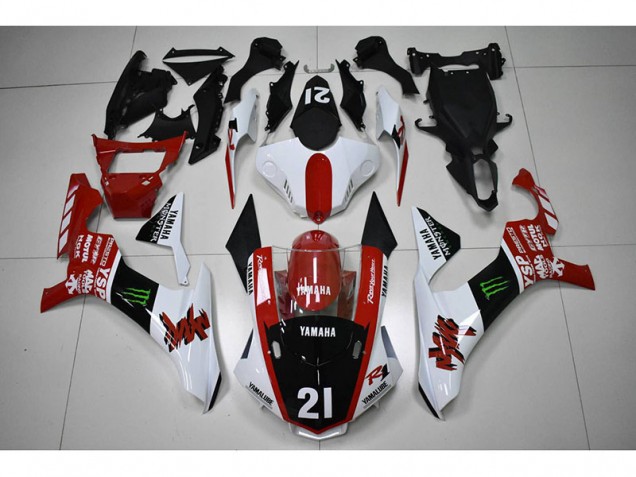 2015-2019 Red Black 21 Yamaha YZF R1 Motorcycle Fairings Kit Canada 2015-2019 Red Black 21 Yamaha YZF R1 Motorcycle Fairings Kit Canada