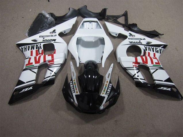 1998-2002 White Black Fiat Yamaha YZF R6 Motorbike Fairing Kits Canada