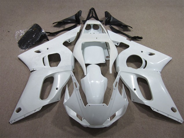 1998-2002 White Yamaha YZF R6 Motorcycle Replacement Fairings Canada 1998-2002 White Yamaha YZF R6 Motorcycle Replacement Fairings Canada