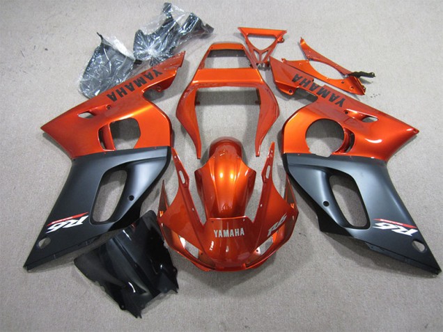 1998-2002 Orange Black Yamaha YZF R6 Motorcyle Fairings Canada 1998-2002 Orange Black Yamaha YZF R6 Motorcyle Fairings Canada