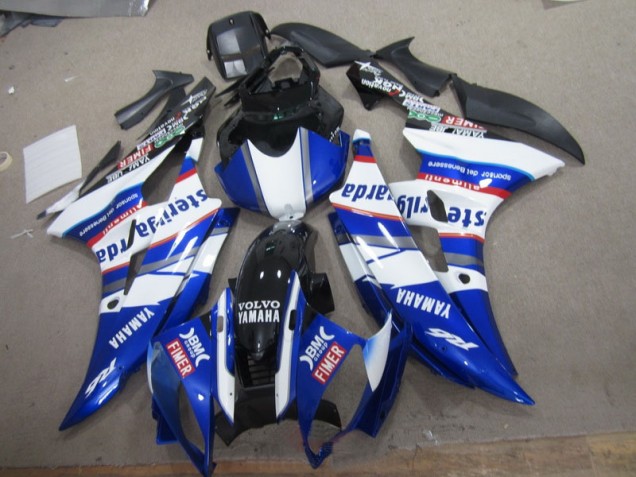 2006-2007 White Blue Sterilgarda Volvo Yamaha YZF R6 Motorcylce Fairings Canada 2006-2007 White Blue Sterilgarda Volvo Yamaha YZF R6 Motorcylce Fairings Canada